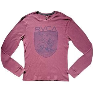 RVCA Burgundy Long-Sleeve Top | Size XXL